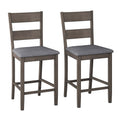 Washed Gray Counter Height Dining Chair Set of 2 G375