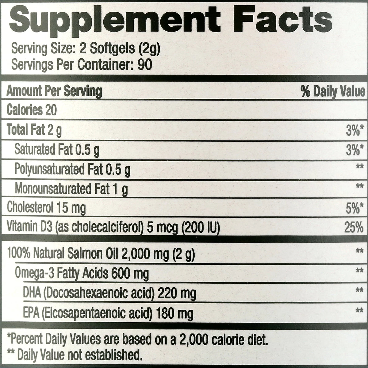 Wild Salmon Oil 1,000 mg Softgel, 180 Ct K52336