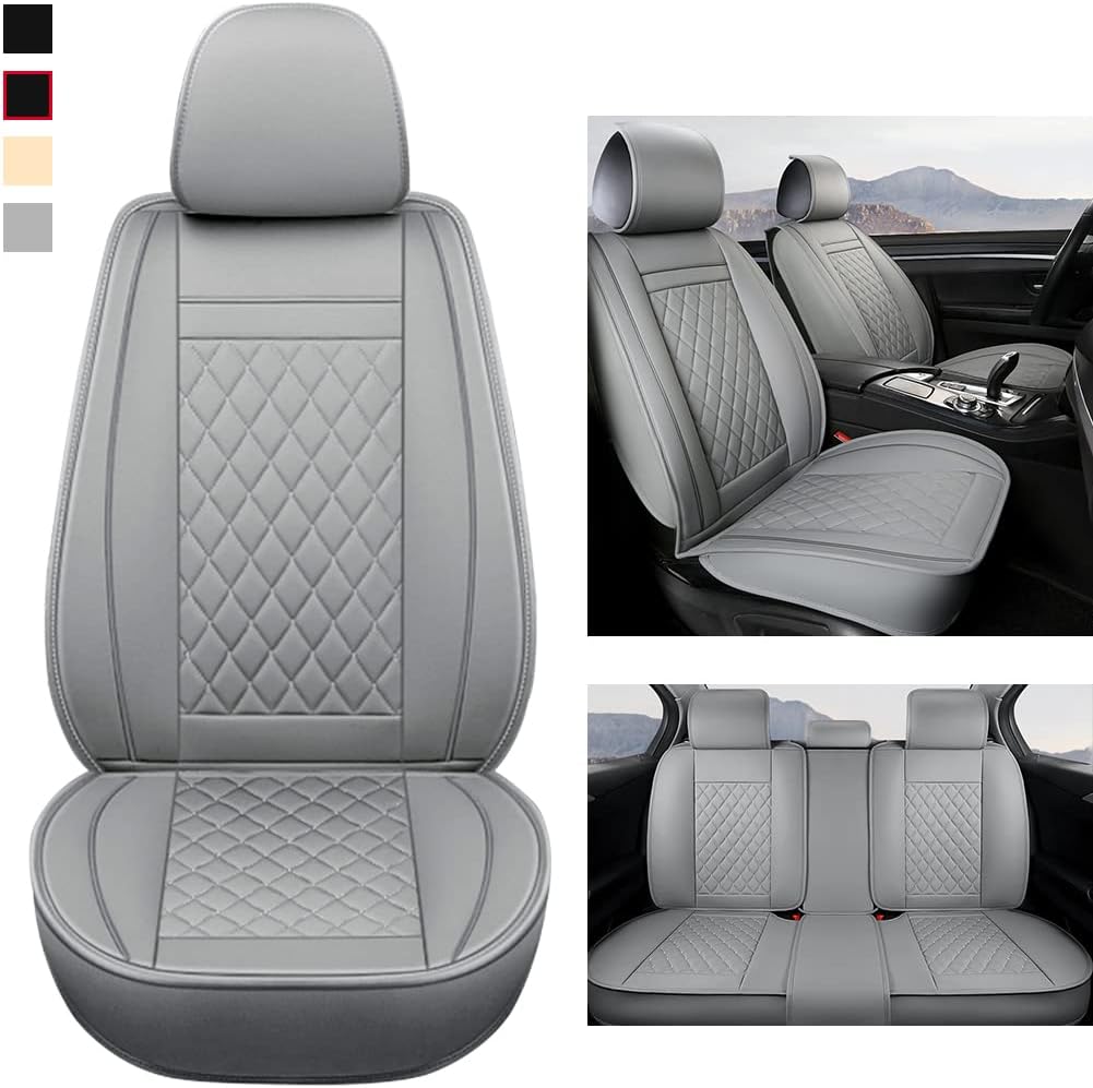 Gray Car Seat Covers Full Set F464