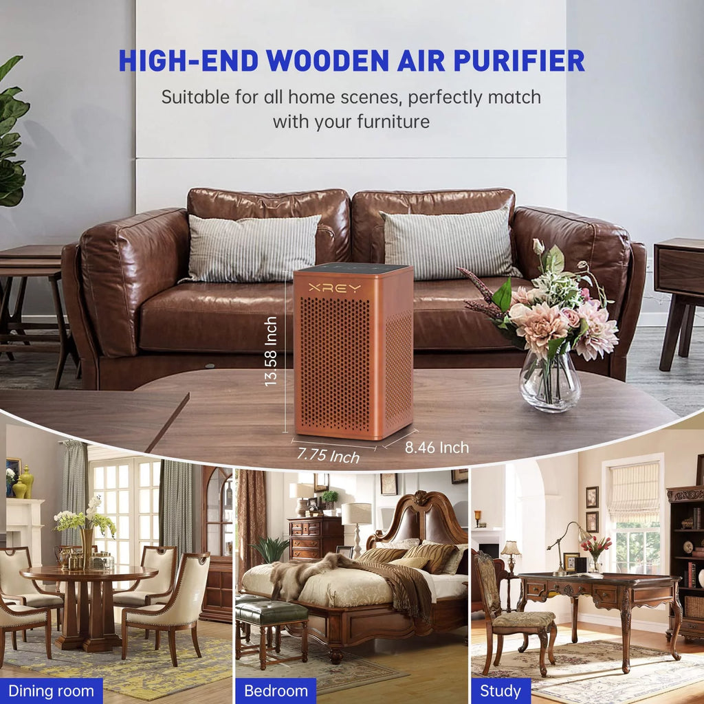 Walnut Air Purifier with H13 True HEPA Filter N974503