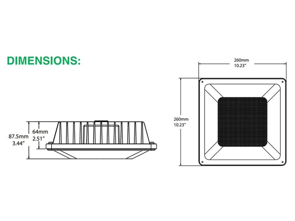 40W LED Low-Profile Canopy 5000K G97805