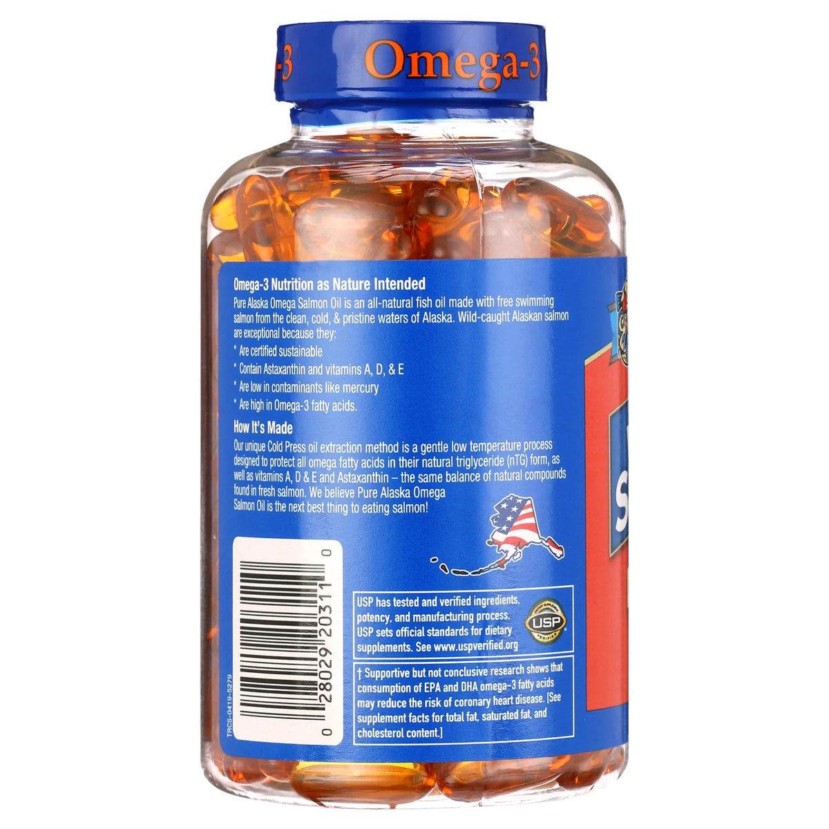 Wild Salmon Oil 1,000 mg Softgel, 180 Ct K52336