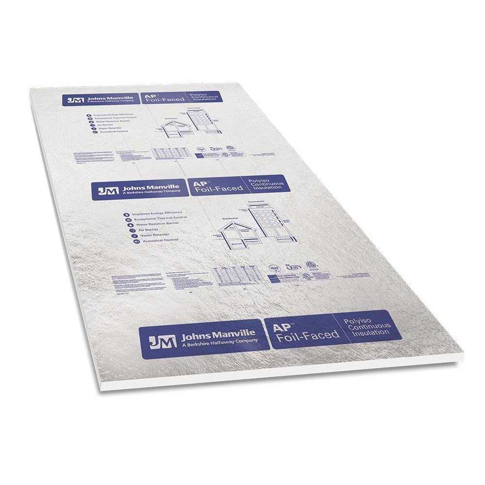 R-6 1-in x 4-ft x 8-ft Foil Faced Polyisocyanurate Board Insulation I35802