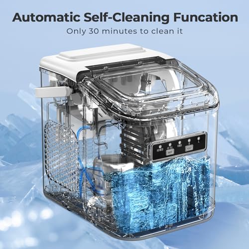 Countertop Ice Maker, 26.5lbs/24h, 2 Sizes of Ice Cube C68240