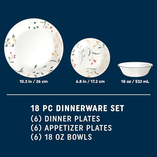 18-Piece Triple Layer Glass Dinnerware Set S905
