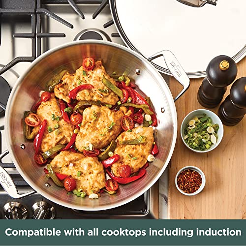 5-Ply Brushed Stainless Steel Universal Pan 4.5 Quart Cookware R580374