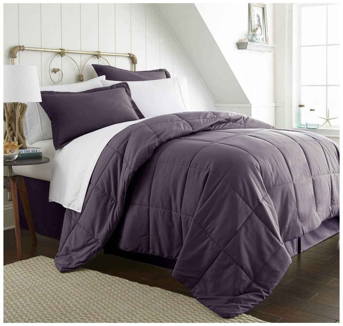 8 Piece Bed in A Bag King Purple B198