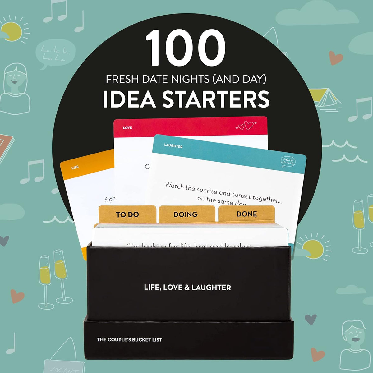 100 Date Night Idea Cards for Couples R625