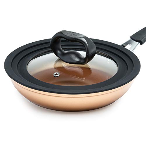 Black Tempered Glass Universal Lid for Cookware I65273