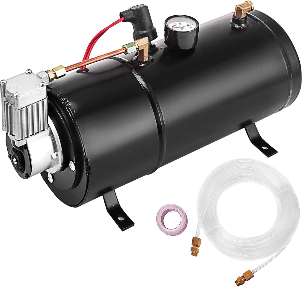 12V Air Compressor with Tank 0.8 Gallon/3 L, 120 psi Working Pressure I239