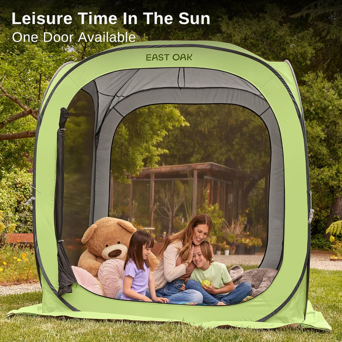 Light Green Pop-Up Screen Tent 6 x 6 FT with Carry Bag W498154