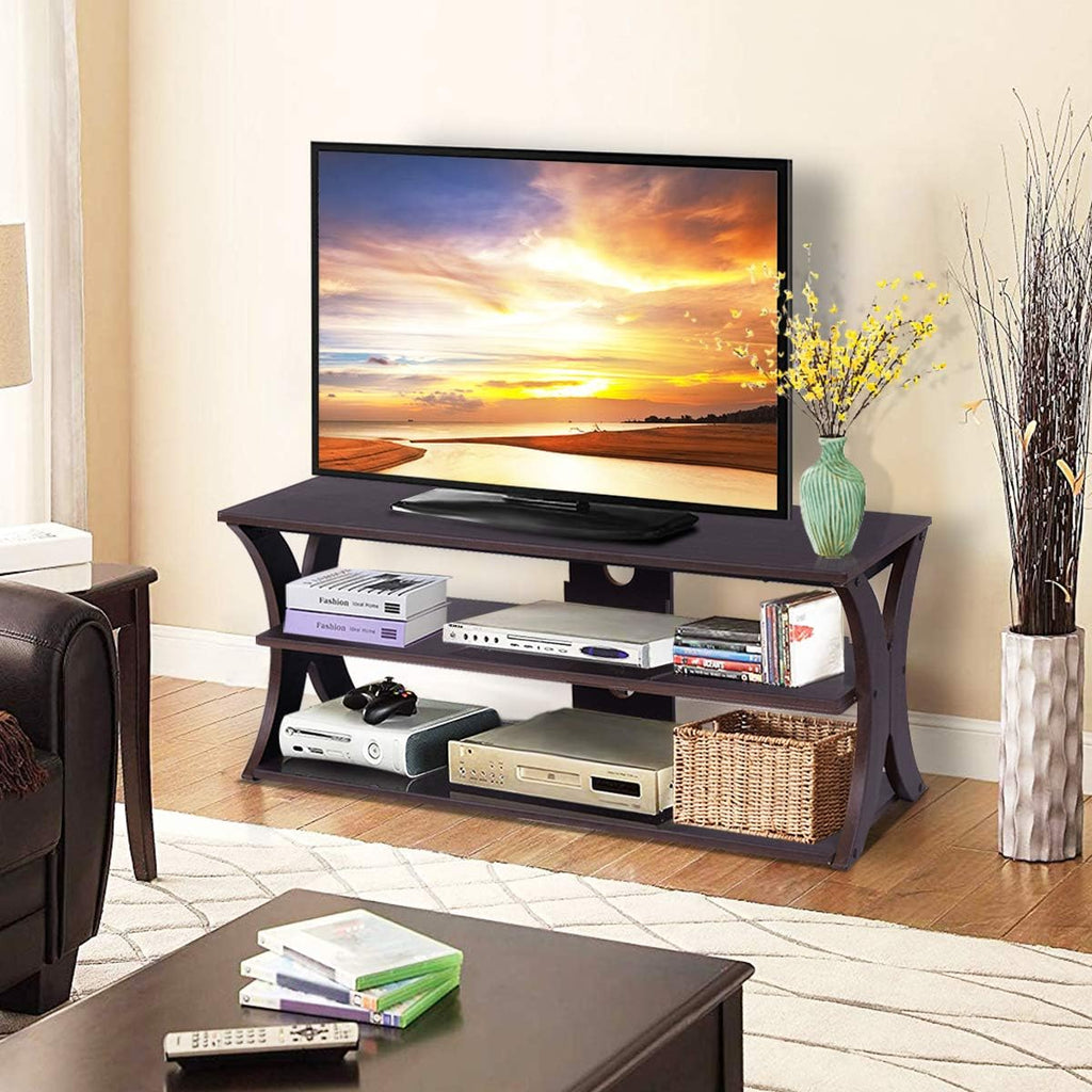 3-Tier TV Stand with Storage Shelves A6567