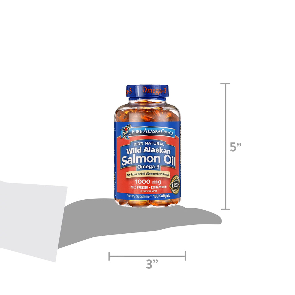 Wild Salmon Oil 1,000 mg Softgel, 180 Ct K52336