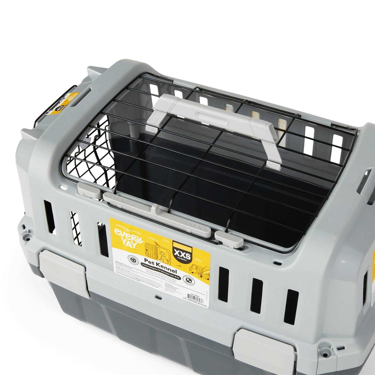 Grey 2-Door Pet Kennel S168430