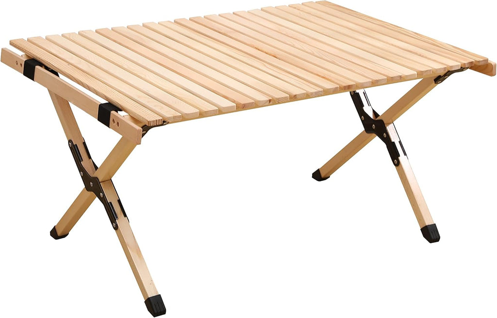 Wood Portable Foldable Picnic Table with Carry Bag W75587