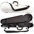 White Shaped Violin Case with Gray Interior O9830