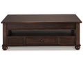 Dark Brown Coffee Table with Lift Top R323