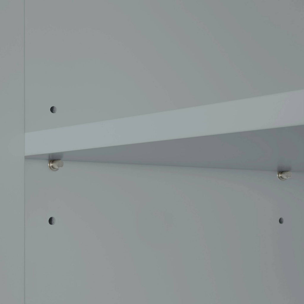 Gray Single Door Floor Cabinet V82677