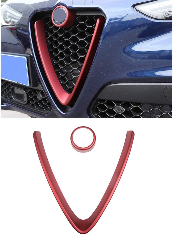 Carbon Fiber Style Front Grill Trim 2Pcs K738169