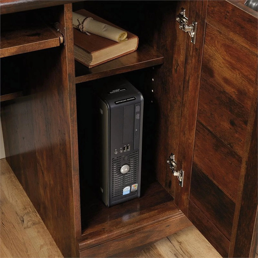Computer Desk and Hutch with CPU Storage and Keyboard Drawer O99503