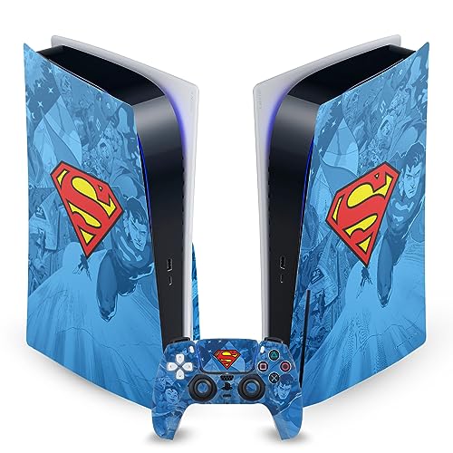 Superman DC Comics Vinyl Decal Cover Compatible with PS5 Disc Console & DualSense K445