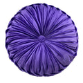 Yellow Velvet Round Throw Pillow E89014