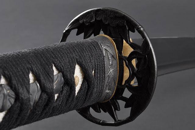 Handmade Damascus Bamboo Japanese Samurai Katana Sword E158385
