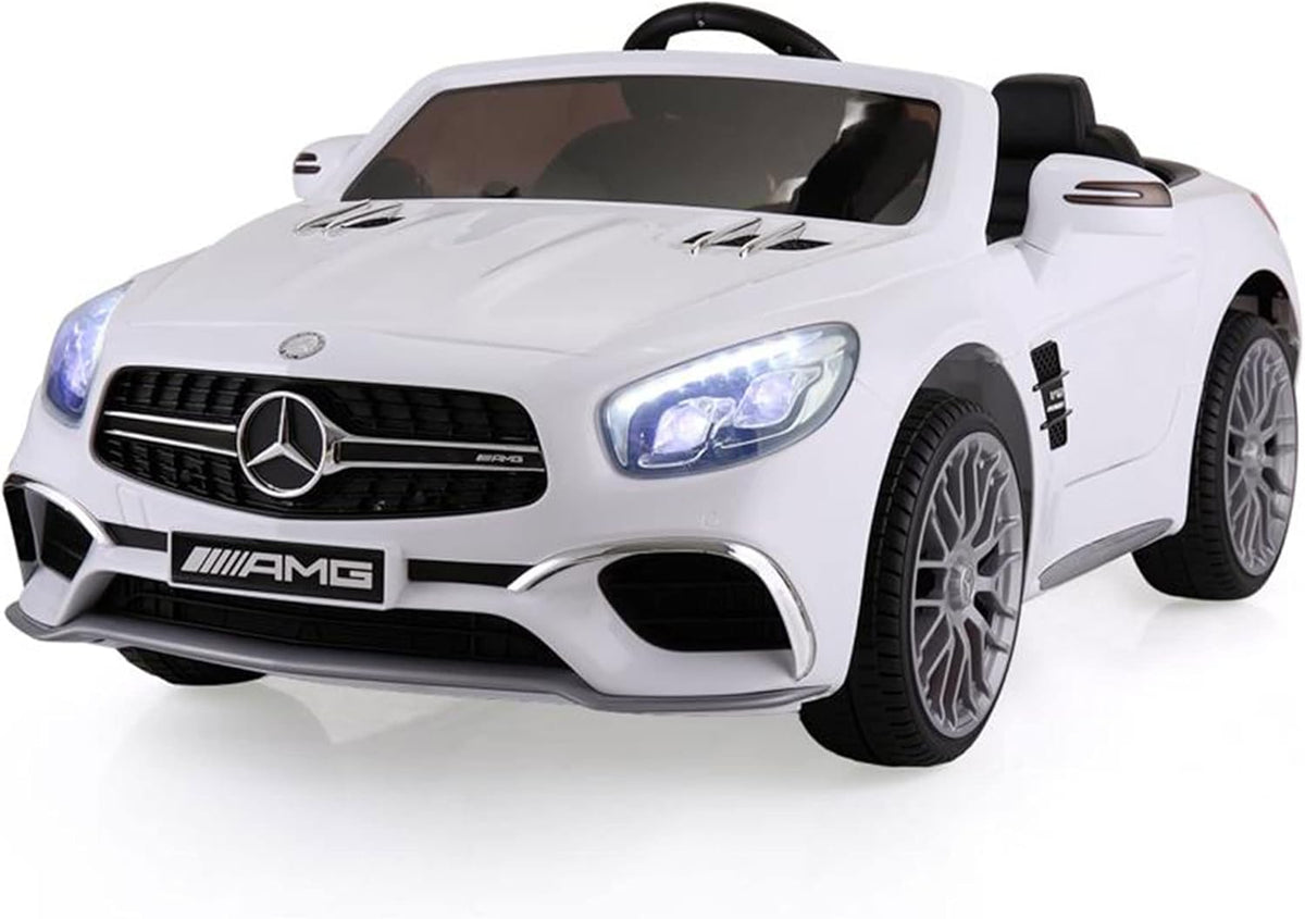 12V Kids Ride On Car with Remote Control in White X349372