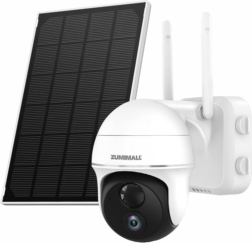 Wireless Outdoor WiFi Pan Tilt 360-degree Solar Security Camera P686505