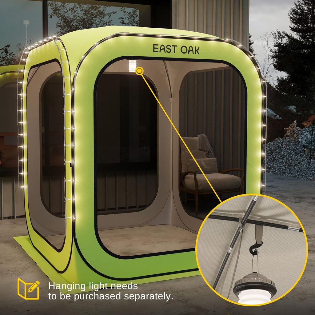 Light Green Pop-Up Screen Tent 6 x 6 FT with Carry Bag W498154