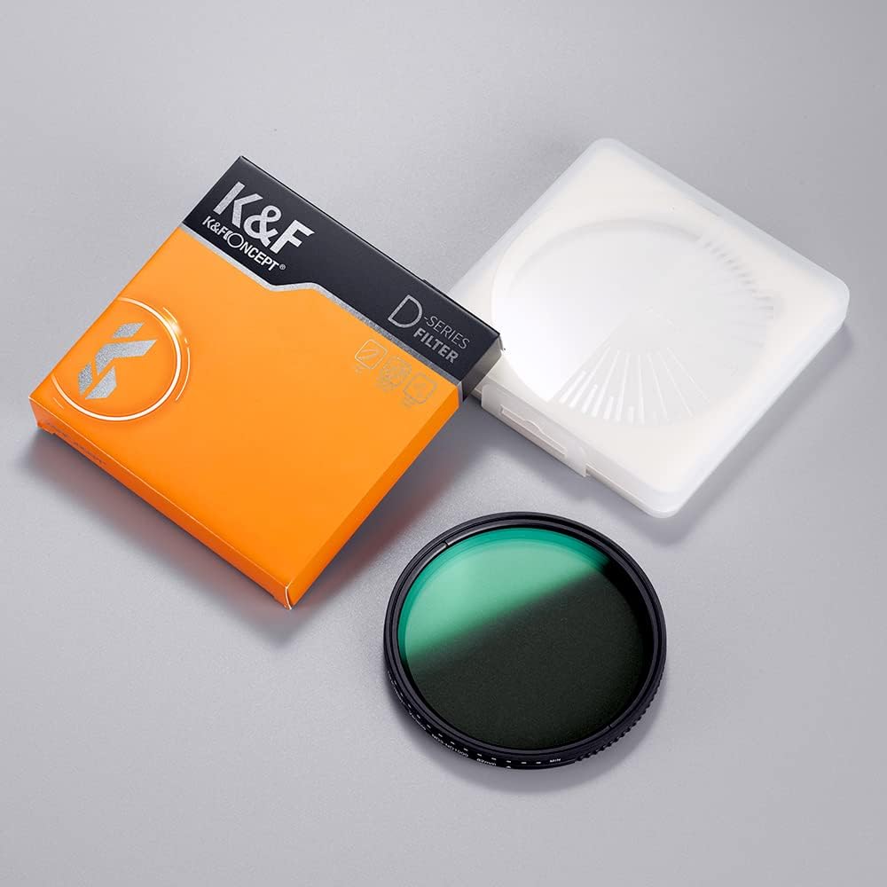 62mm Variable ND3-ND1000 Neutral Density Lens Filter with Multi-Layer Coatings Pack of 2 O3278
