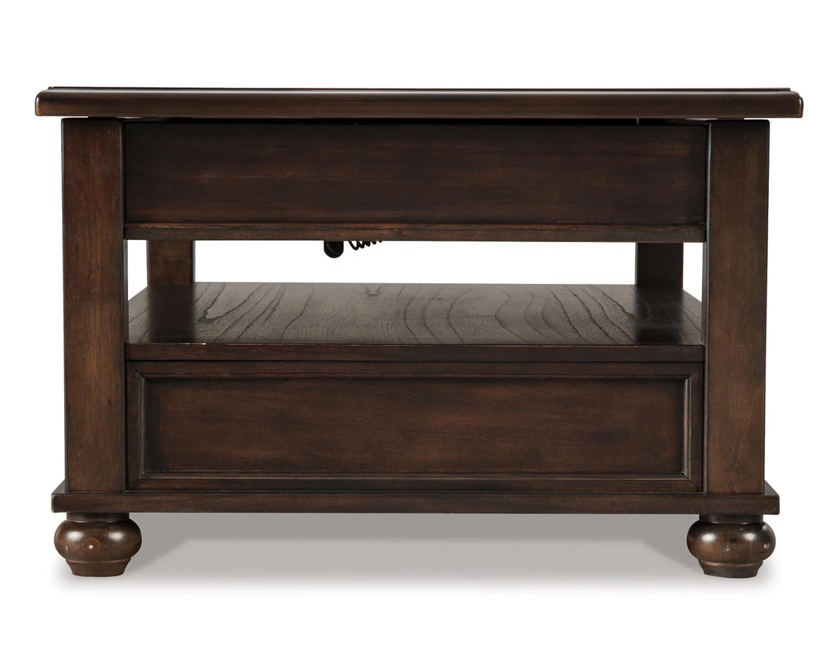 Dark Brown Coffee Table with Lift Top R323