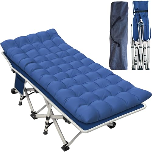 Folding Cot with Thick Pad Heavy Duty Oxford with Carry Bag J556