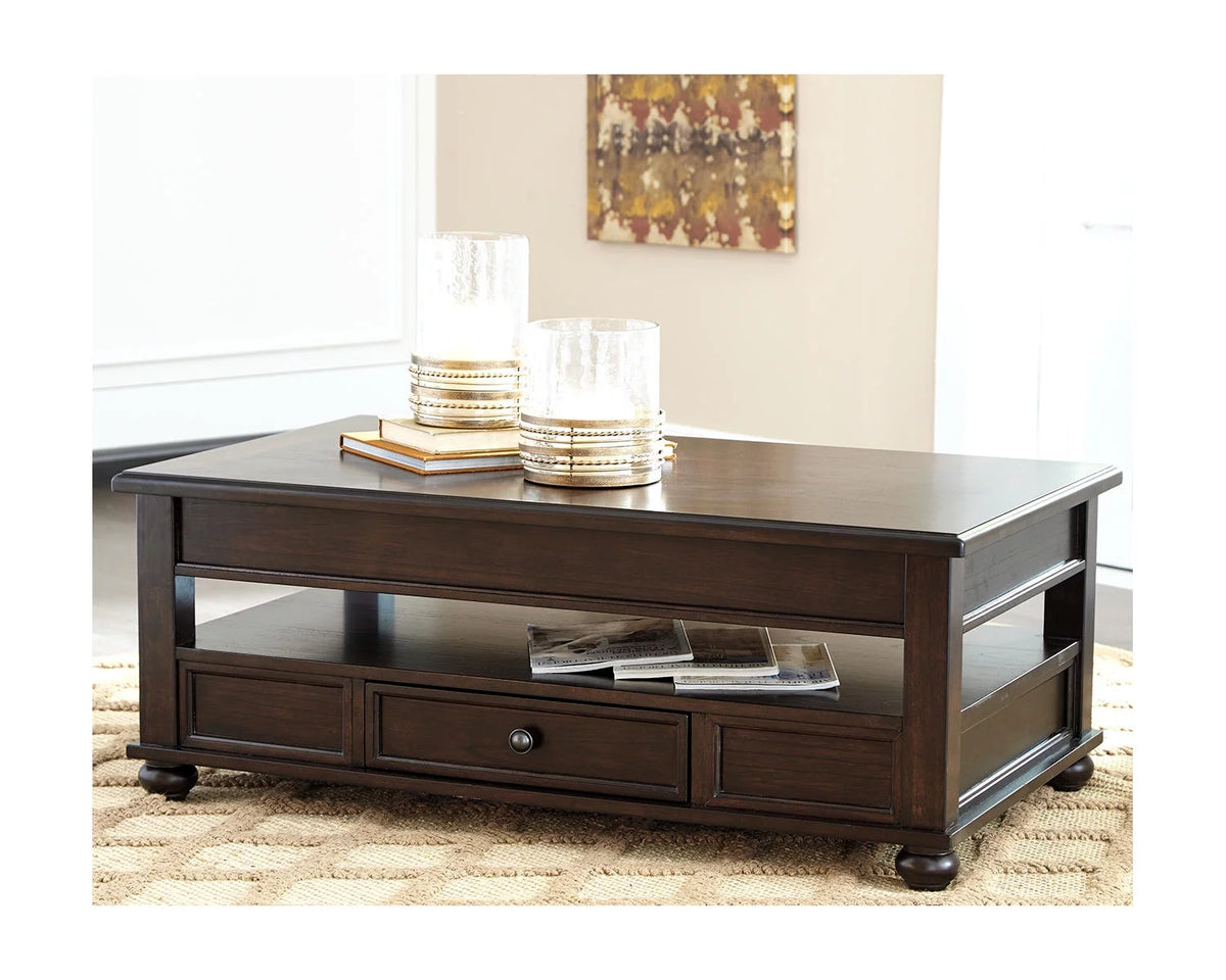 Dark Brown Coffee Table with Lift Top R323