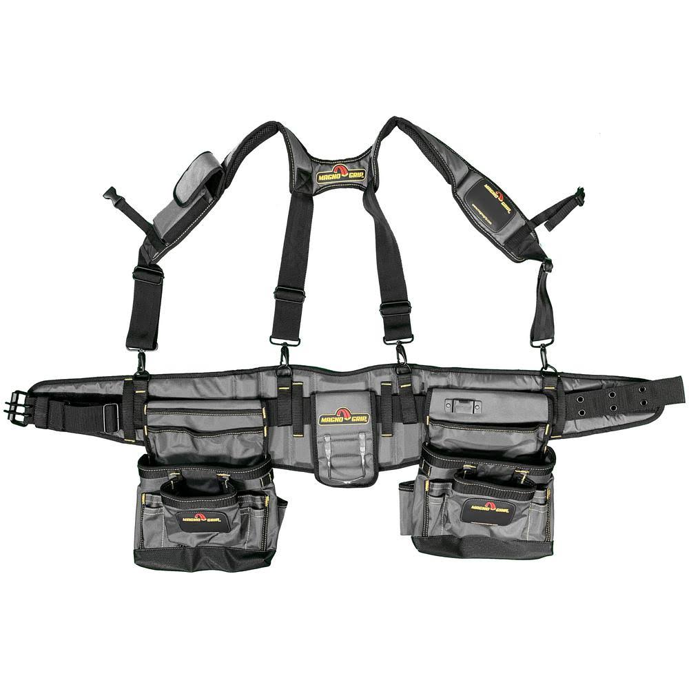 20-Pocket Builders Tool Rig with Back Support I685055