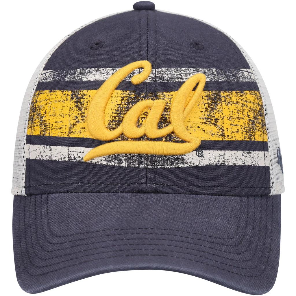 Men's Navy White Trucker Snapback Hat G938