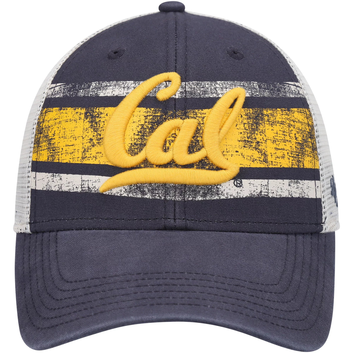 Men's Navy White Trucker Snapback Hat G938