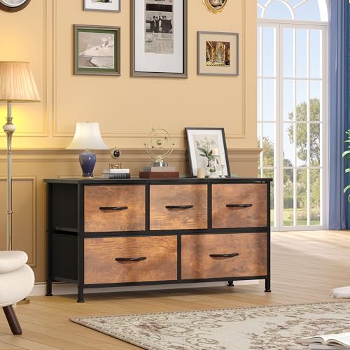 Fabric 5 Drawer Dresser C756649