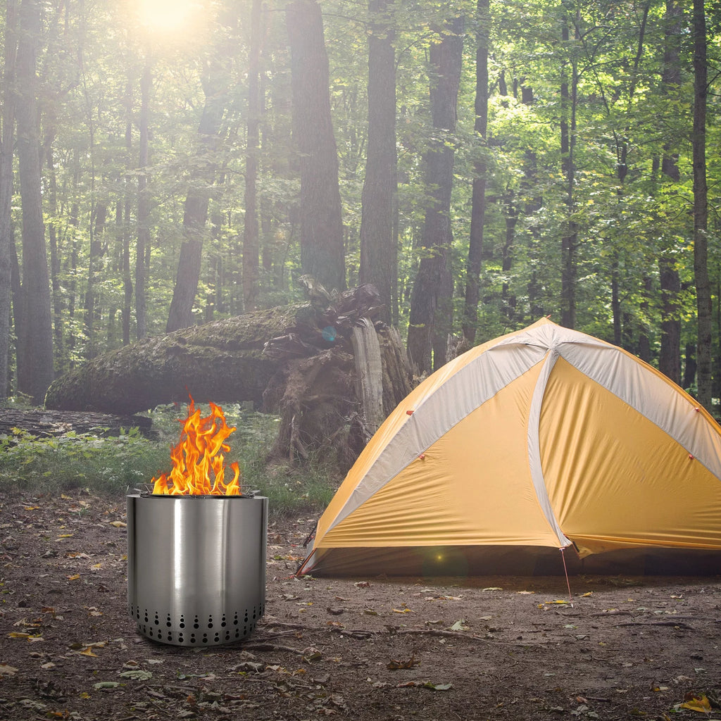17 Stainless Steel Portable Smokeless Fire Pit C883275