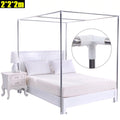 Detachable Silver Stainless Steel Bedding Canopy Frame L883288