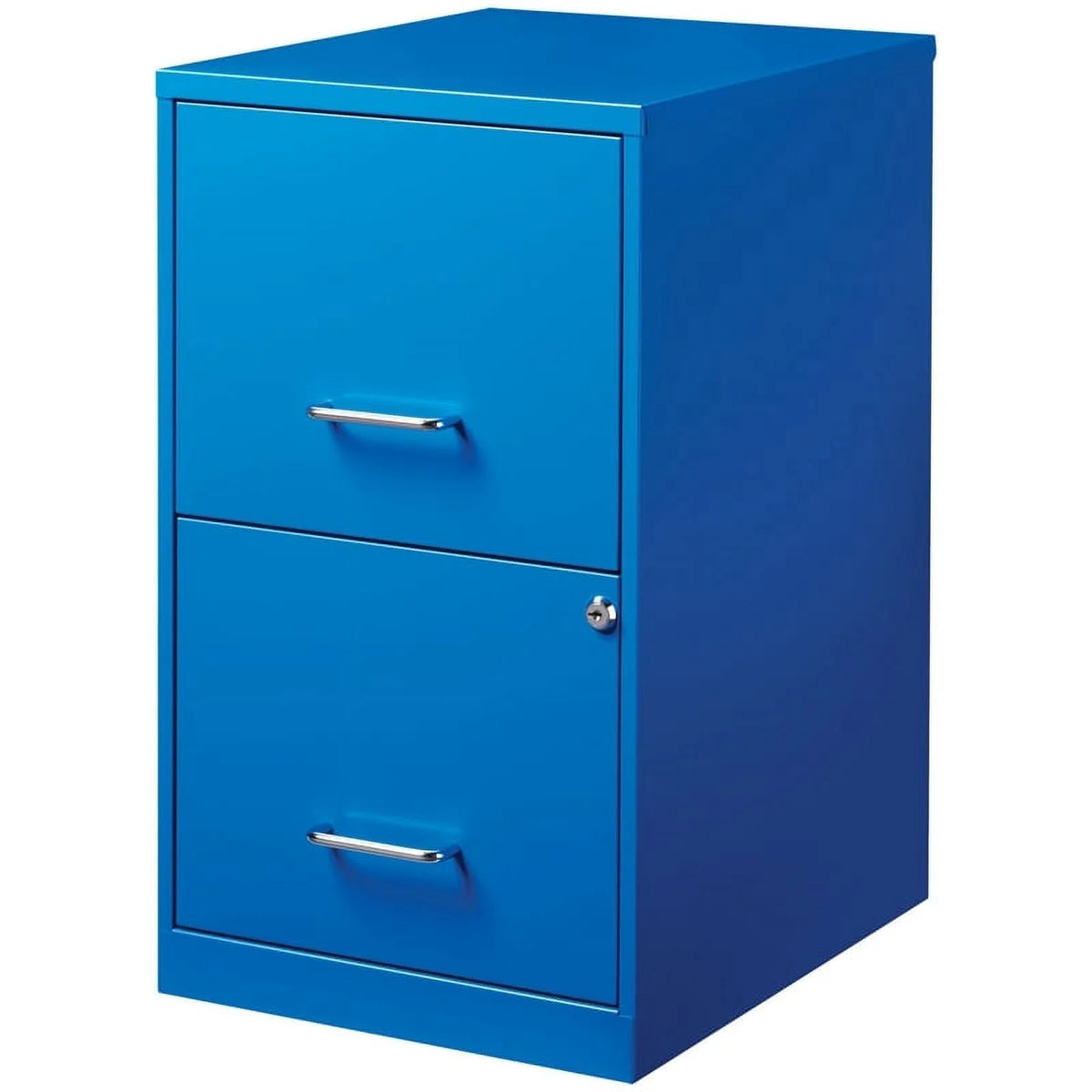 2 Drawer Metal File Cabinet in Blue C701514