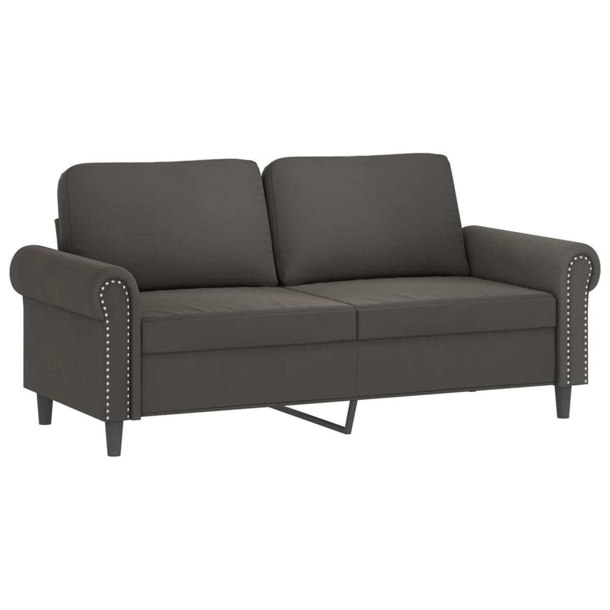 2-Seater Sofa Dark Gray 55.1" N2730