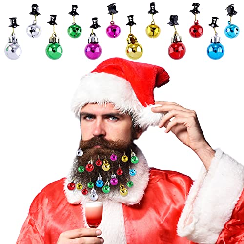 24 Pcs Christmas Beard Ornaments Set with Clips B643
