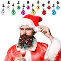 24 Pcs Christmas Beard Ornaments Set with Clips B643