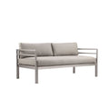 Gray Aluminum Frame Outdoor Sofa with Fabric Cushions L1504