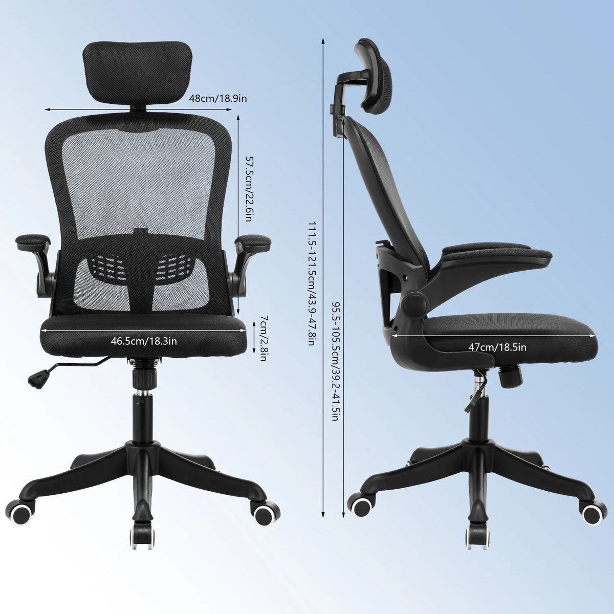 Black Mesh Ergonomic High Back Office Chair K269458