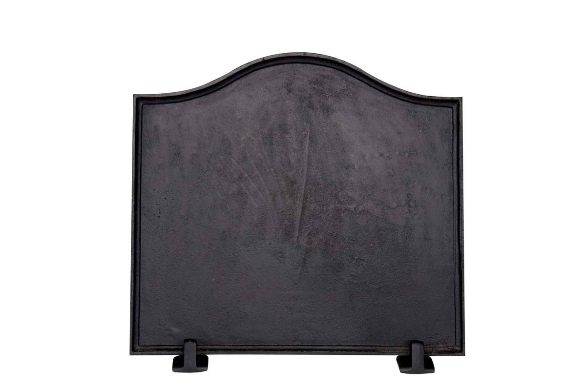 Black Cast Iron Fireback 17 inch x 20 inch K924