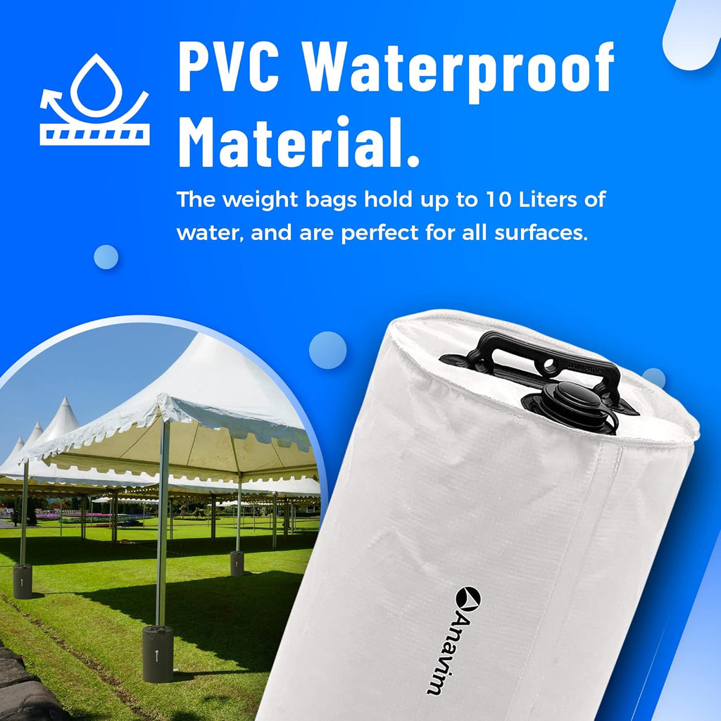 4pcs-Pack Black Canopy Water Weights Bag K235256
