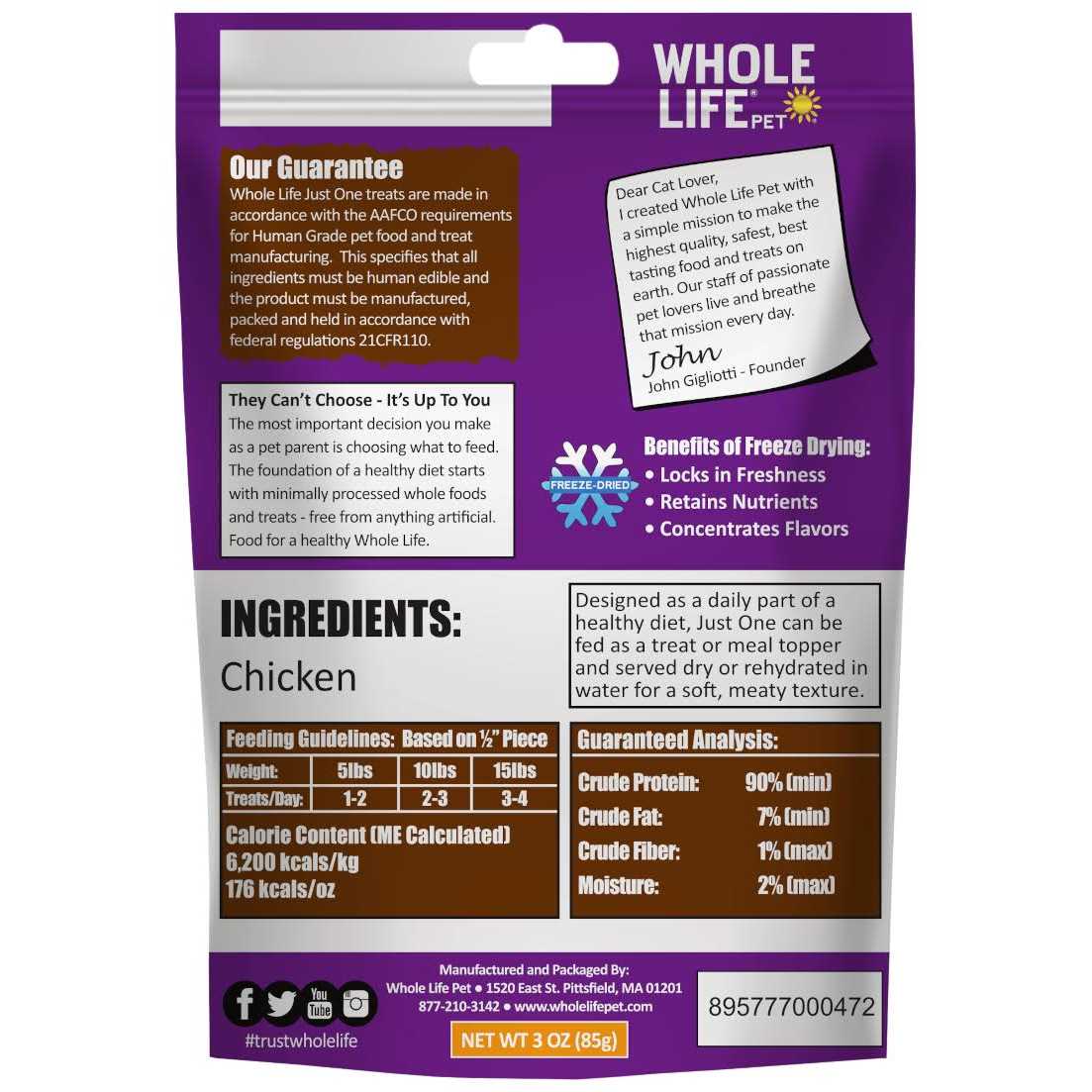 Freeze-Dried Chicken Cat Treats L66848