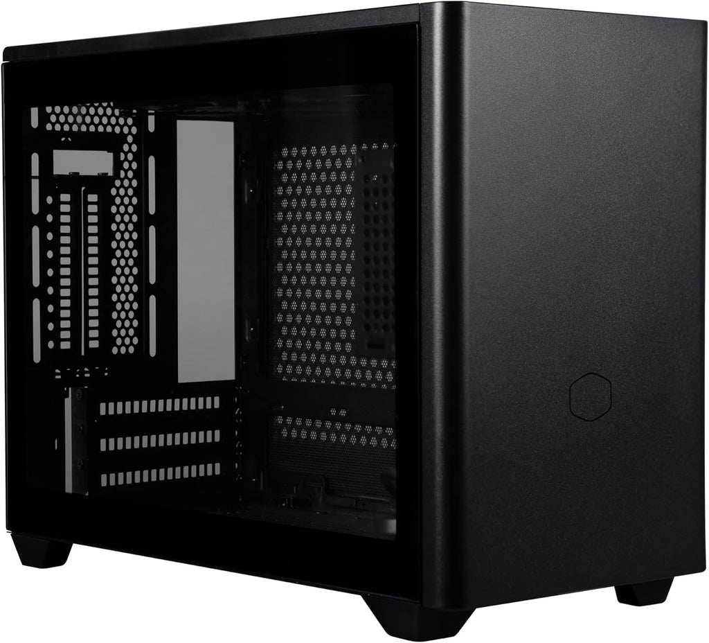 White Mini ITX Computer Case with Tempered Glass Side Panel E3882